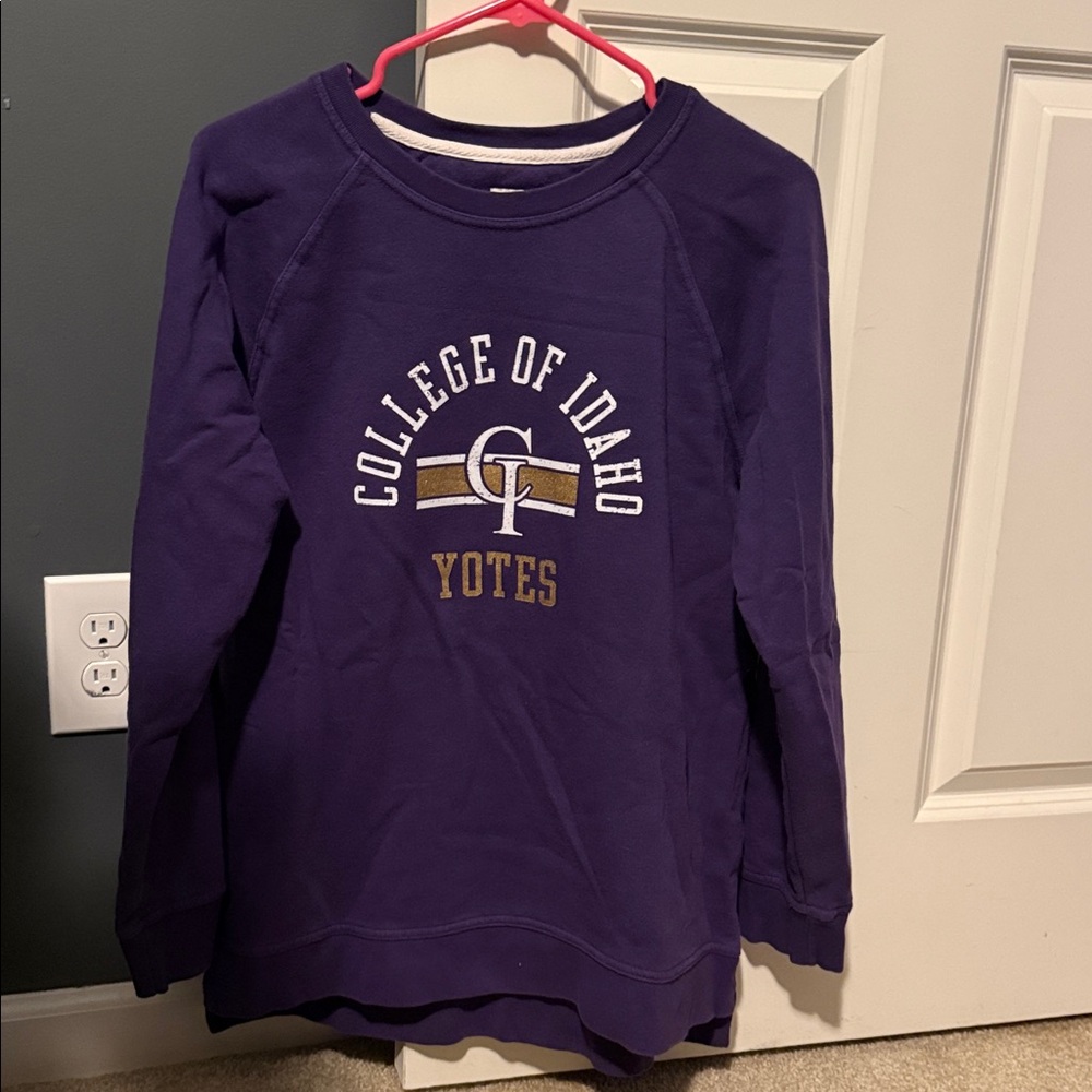 League Purple College of Idaho Yotes Sweatshirt